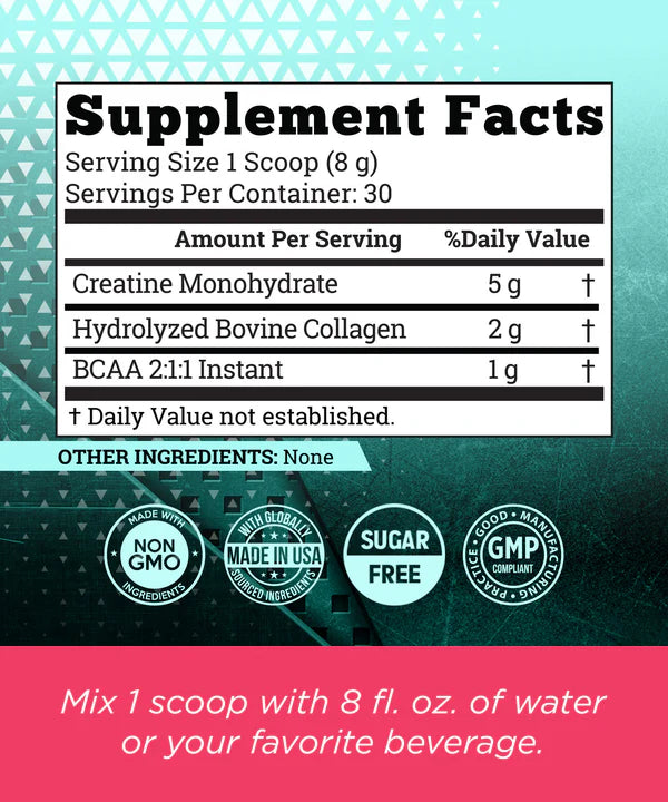 Creatine Monohydrate| ¡Más volumen para tus gluteos!